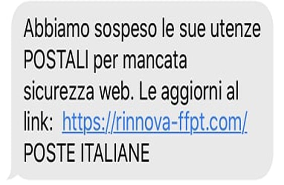 Sms poste italiane