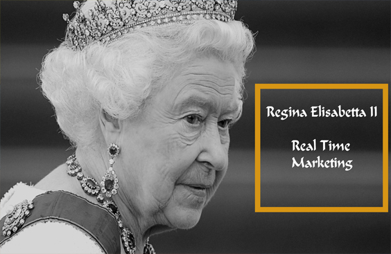 regina elisabetta II real time marketing