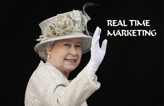 Regina Elisabetta II e il Real Time Marketing