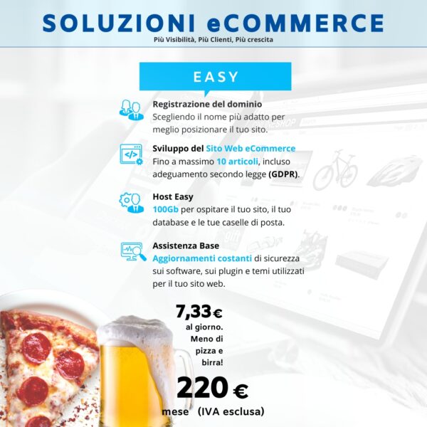 Pacchetto e-Commerce Easy - Mensile