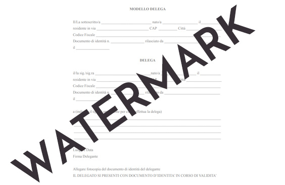 Filigrana PDF watermark su immagini e documenti